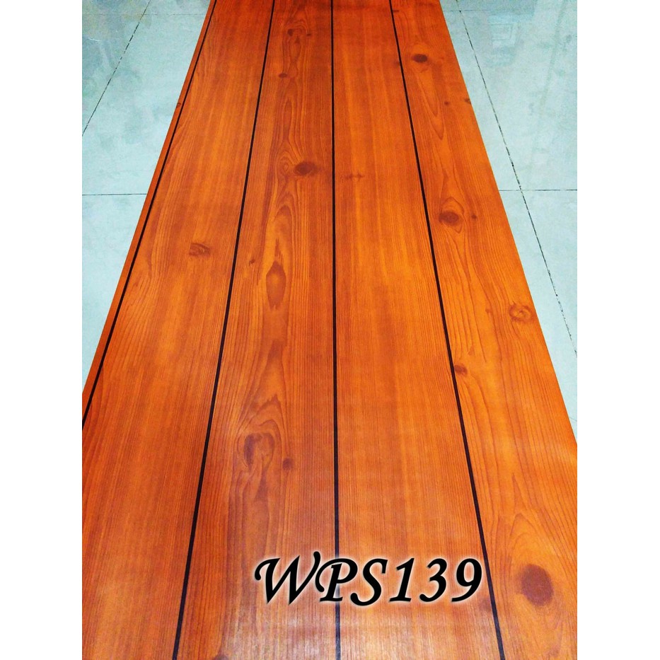 WALLPAPER MOTIF KAYU KLASIK TEAK WOOD LIST