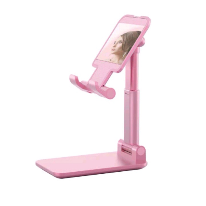 [BISA COD] Liftable Foldable Phone Holder Stand HP di Meja Folding Desktop