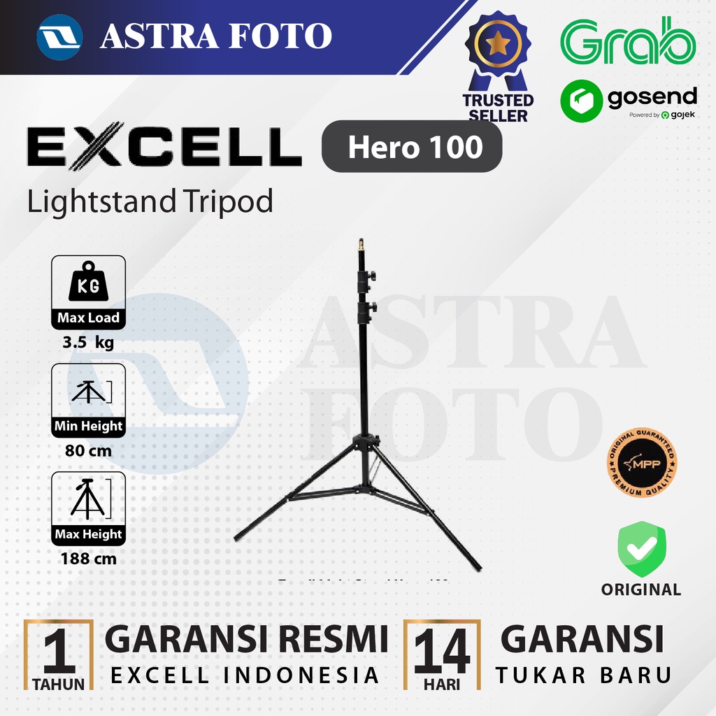 Excell Hero 100 Light Stand LightStand Tripod