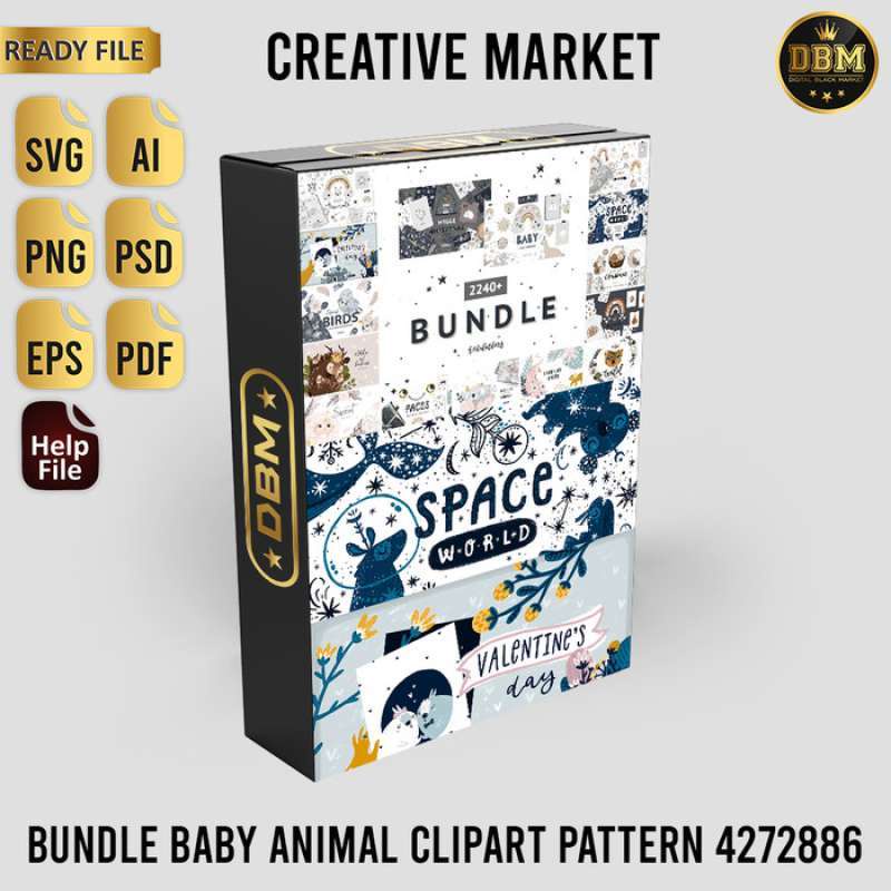 Bundle Baby Animal Clipart Pattern - Vector Designs