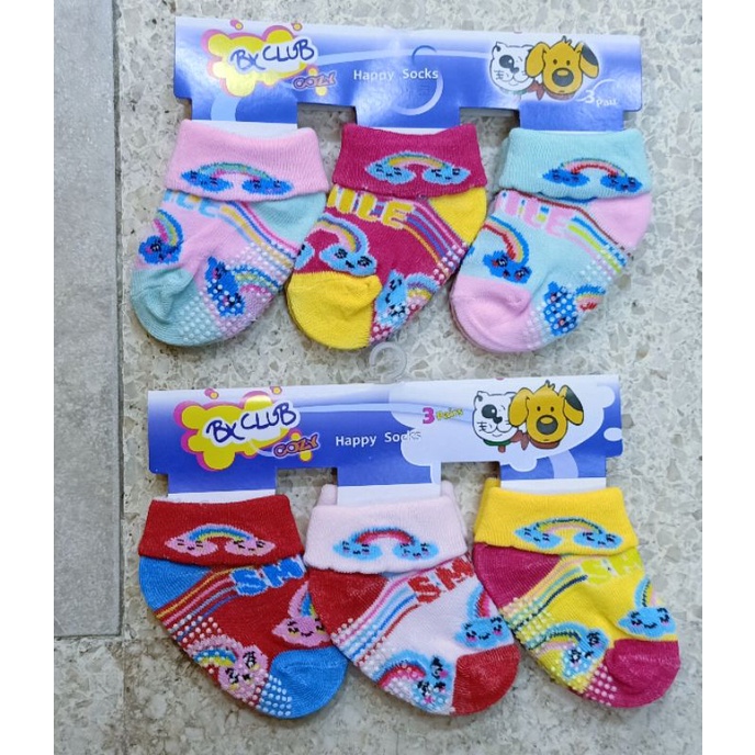 3pc Kaus Kaki bayi / kaus kaki anak anti selip murah bagus lucu