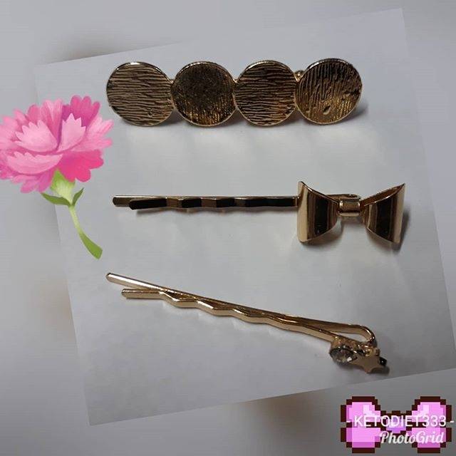 Jepit Rambut Gold 3Variasi