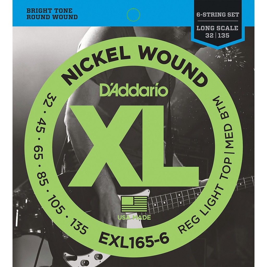 daddario - Guitar String Bass Soft Top (6 String) EXL-165-6 (404000192)