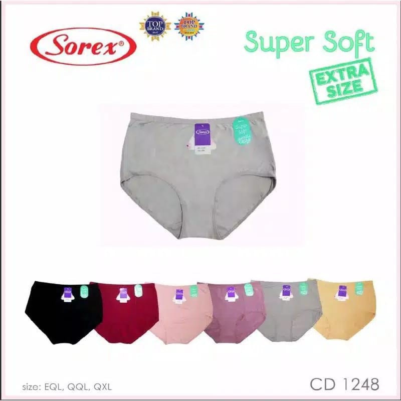 5 PCS | CD SOREX 1248 dan 1249/ CELANA DALAM WANITA SOREX / QQL / JUMBO