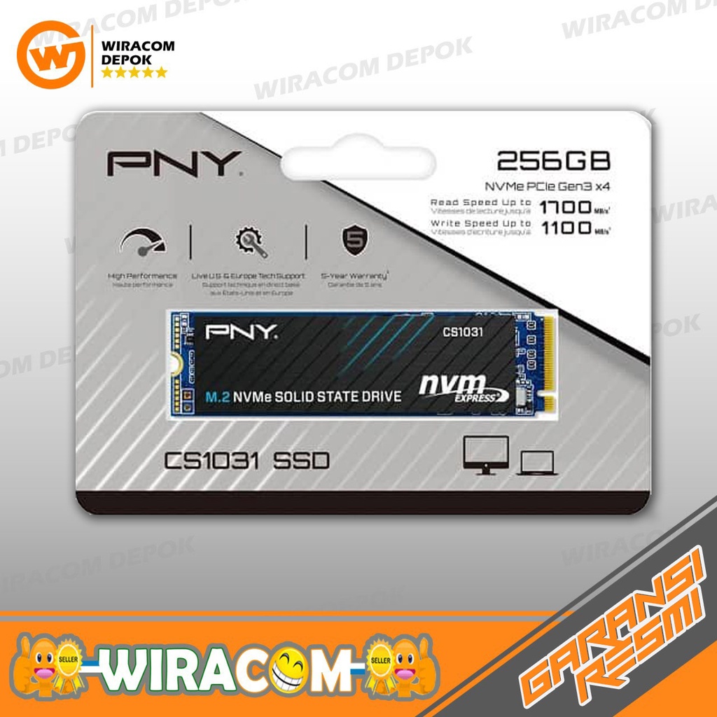 PNY SSD NVME 256GB CS1031 PCIE Gen 3x4 M.2 2280