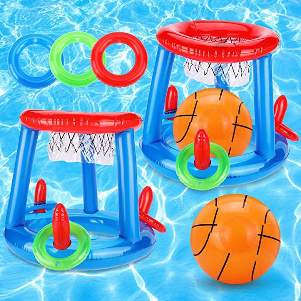 Set Ring Basket Dengan Bola Untuk Pesta Musim Panas