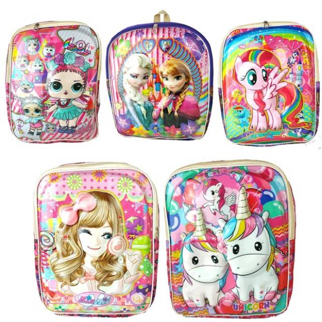 TAS RANSEL ANAK SD 3D TIMBUL UKURAN BESAR / TAS SEKOLAH ANAK ANAK