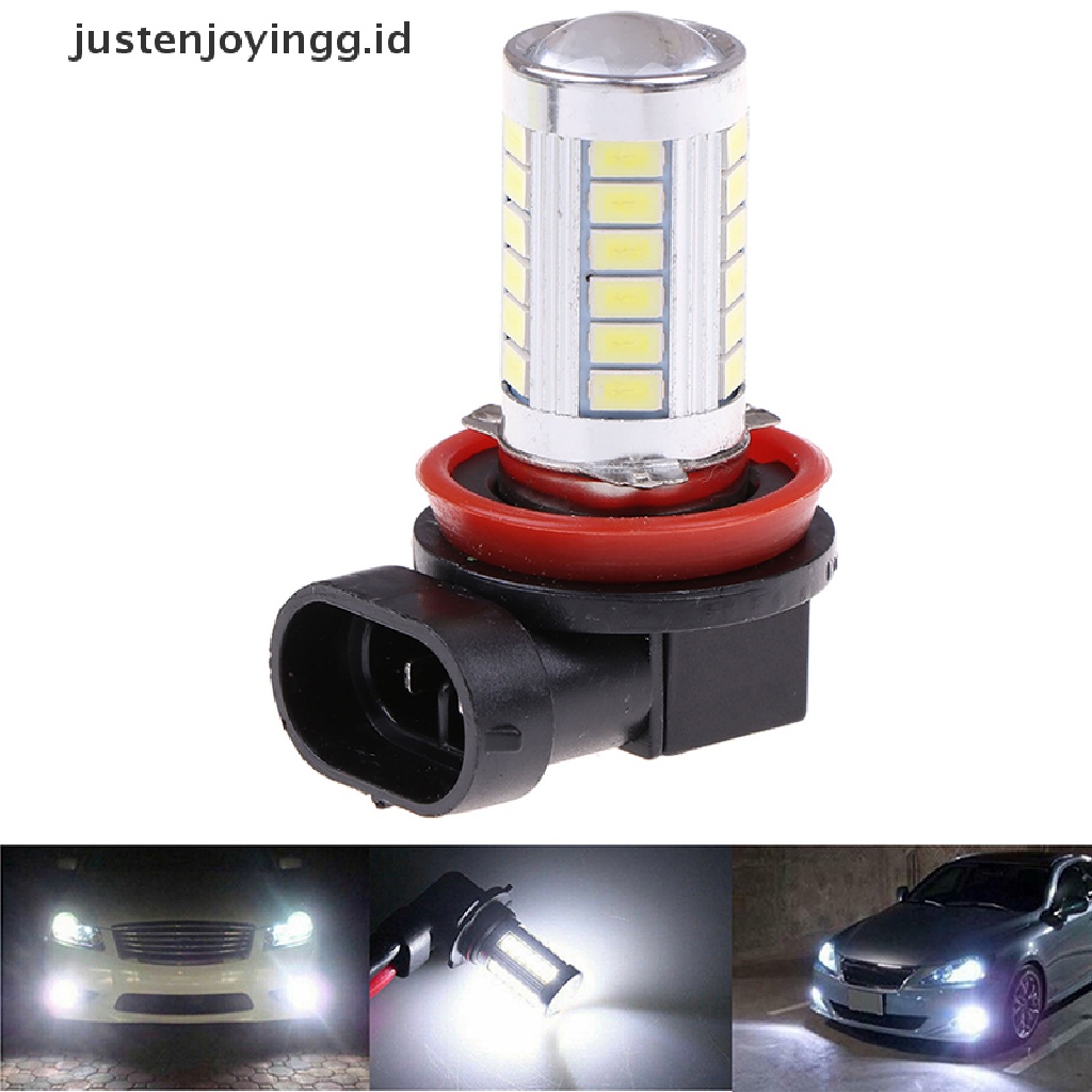 1pc Lampu Kabut Depan Mobil H8 / H11 33-LED Super Terang Warna Putih