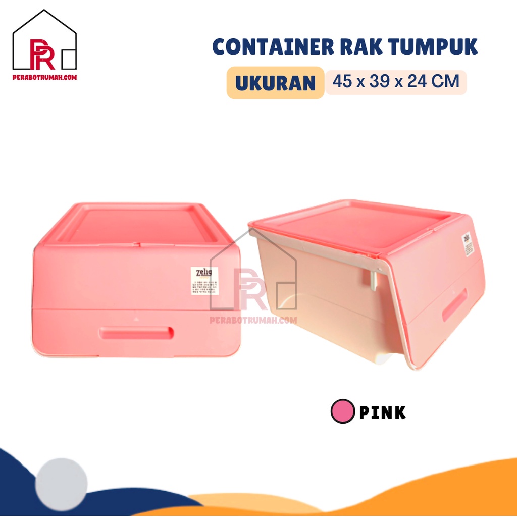 Container Rak Tumpuk Serbaguna - ZLG / Kontainer Penyimpanan Minimalis / Box Storage