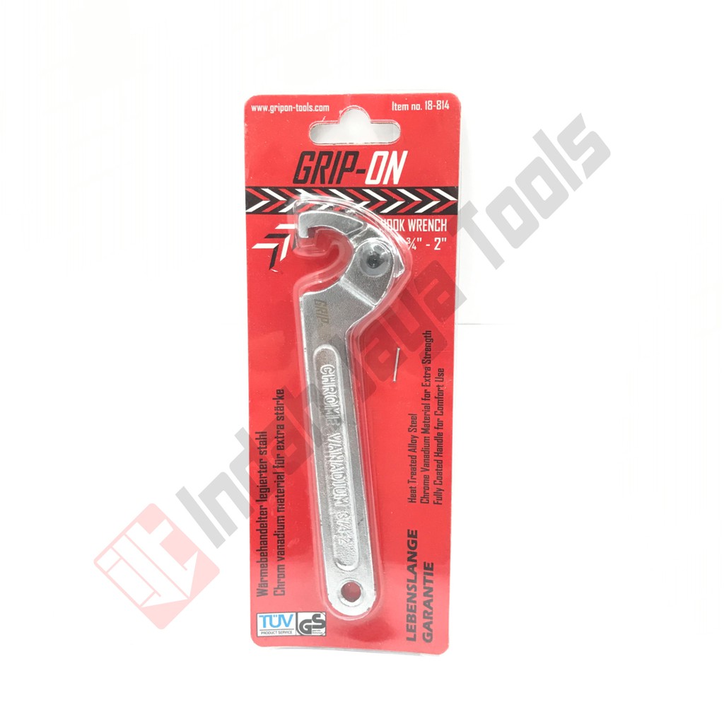 GRIP ON 18-814 Hook Wrench 3/4 - 2 Inch - Kunci Komstir Motor Adjustable