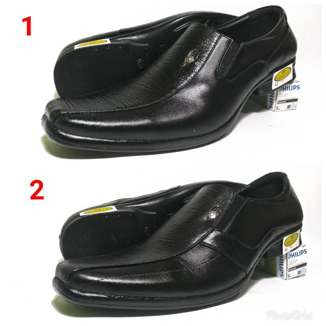 Sepatu pantofel pantopel pria bahan kulit sapi