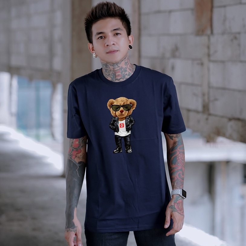 Kaos Distro BRIGO Beruang metal || BRIGO Kaos Lengan Pendek Bear Metal || Kaos Katun Combed M-XL ( Pria &amp; Wanita )