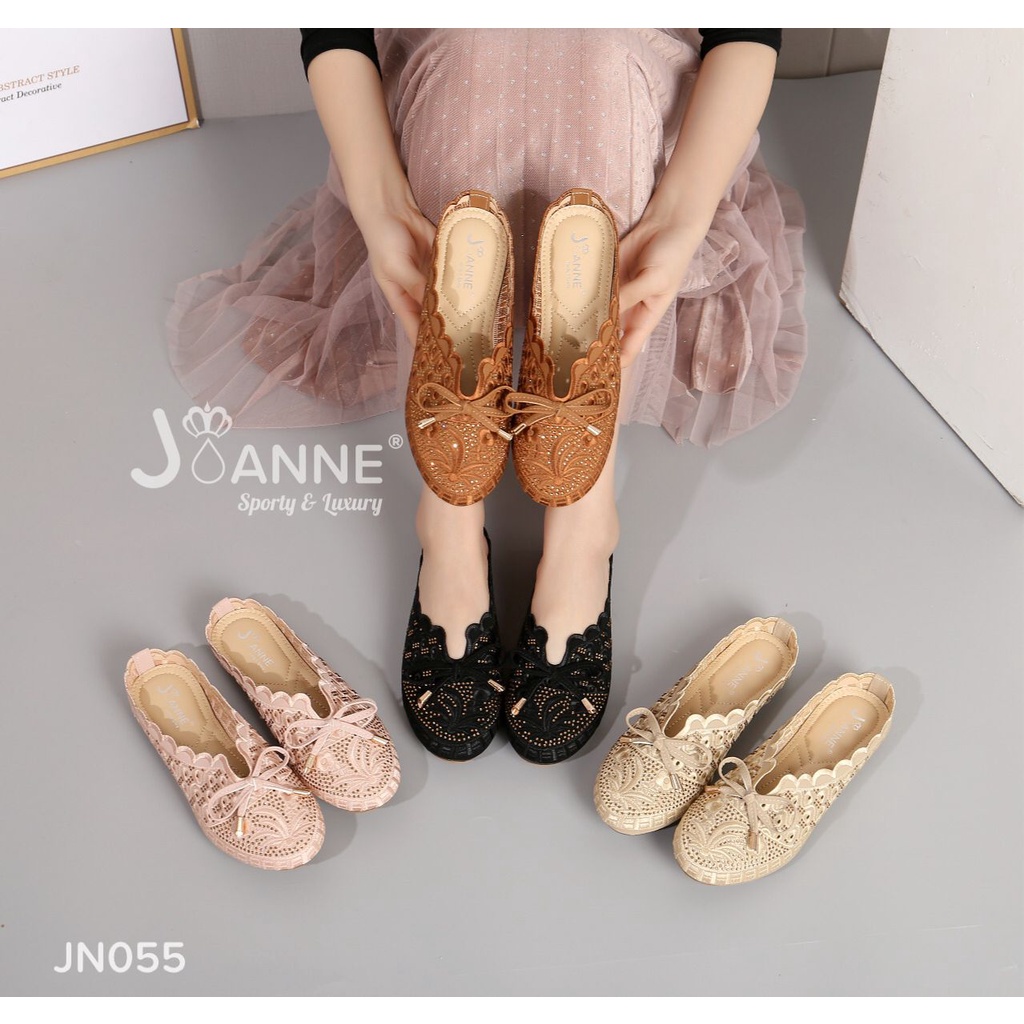 JOANNE Mules Loafers Shoes Pita #JN055 ORIGINAL (RESTOCK)