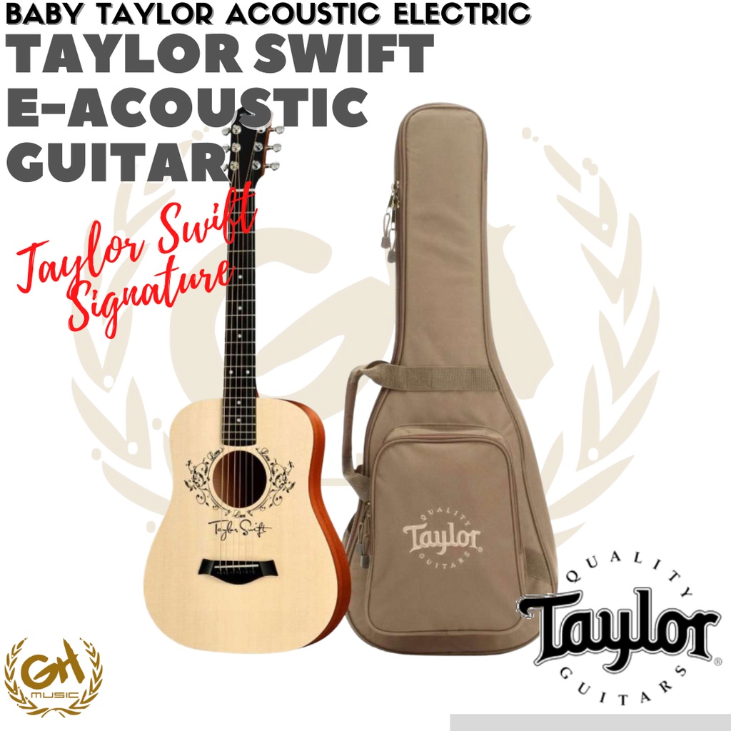 Taylor Baby Taylor-e Acoustic Guitar w/Bag, Taylor Swift Signature