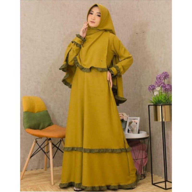 khadijah syari set khimar // khadijah new set kerudung // mayra syari