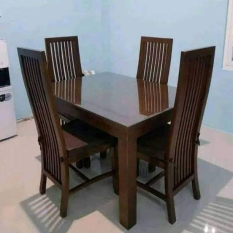 

promo mebel kursi meja makan minimalis kayu jati tamu belajar teras