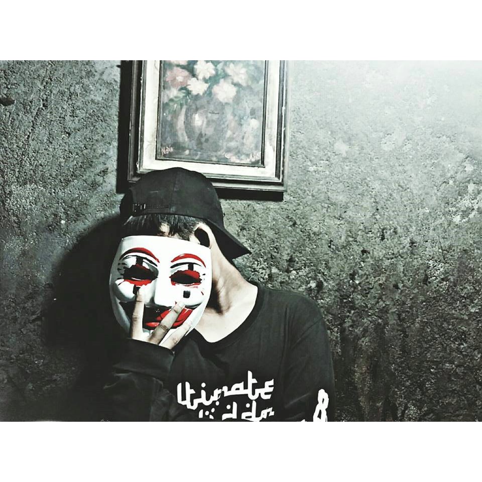 Topeng Anonymous Custom Clay Fibberglass