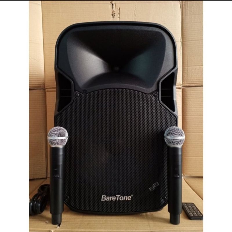 Speaker aktif 12 inch portable bluetooth Baretone max12al speker aktive portabel amplifier mic wireless 12al