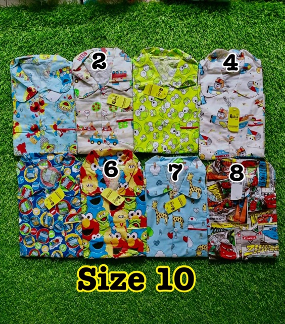 Piyama anak katun catra merk Rysya usia 1-12 thn nablfashion