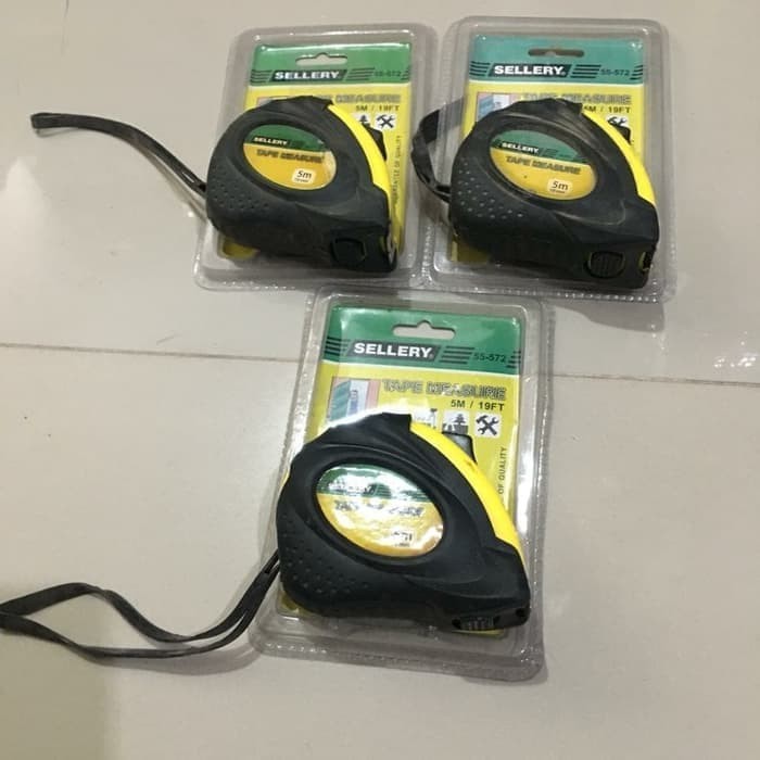 SELLERY Meteran Karet Rol 5 M x 19 MM / Meteran Bagus Tape Measure