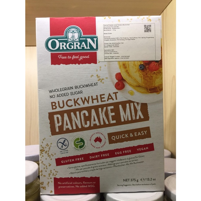 

BISA COD Pancake Mix Buckwheat by Orgran 375g