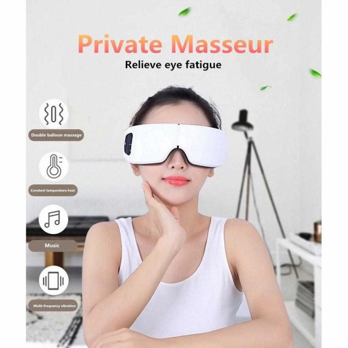 CuOng Alat Pijat Mata Elektrik Terapi Mata Hot Eye Massage Vibration