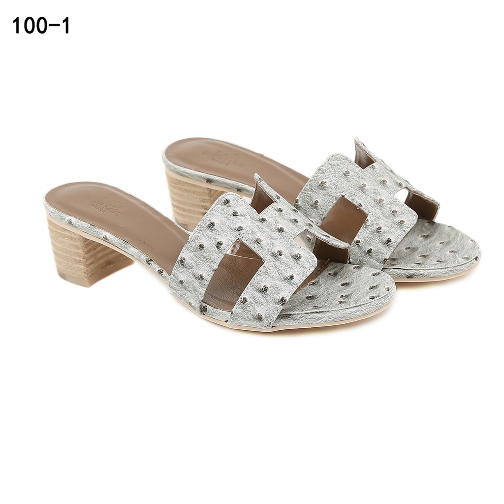 HS Oasis Sandals In Ostrich Leather #100-1