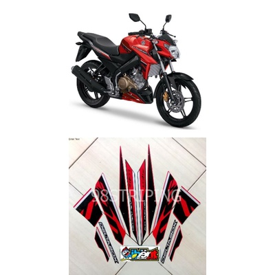 STRIPING YAMAHA VIXION R ADVANCE MERAH 2017 STIKER LIS STANDAR ORI