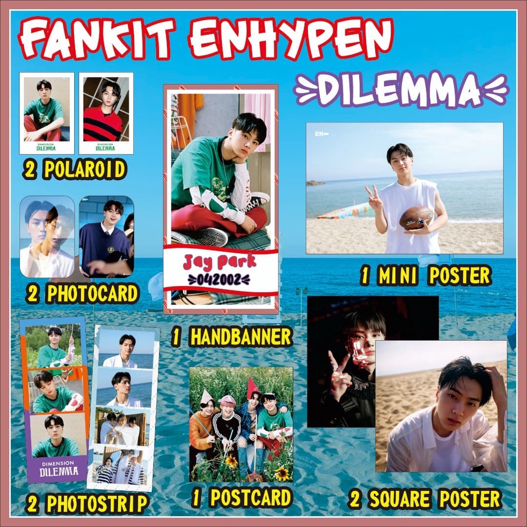 (Bisa COD) FANKIT ENHYPEN DIMENSSION DILEMMA READY STOCK PAKET HEMAT ENHYPEN FANSITE ENHYPEN PAKET P