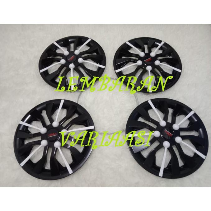 Cover Dop Roda Velg Ban Ring 13 14 Inch Hitam Putih Mobil Avanza New