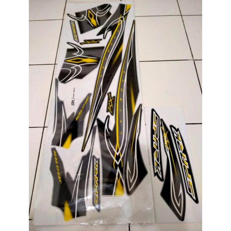 striping variasi jupiter Z spark abu kuning 2006-2009