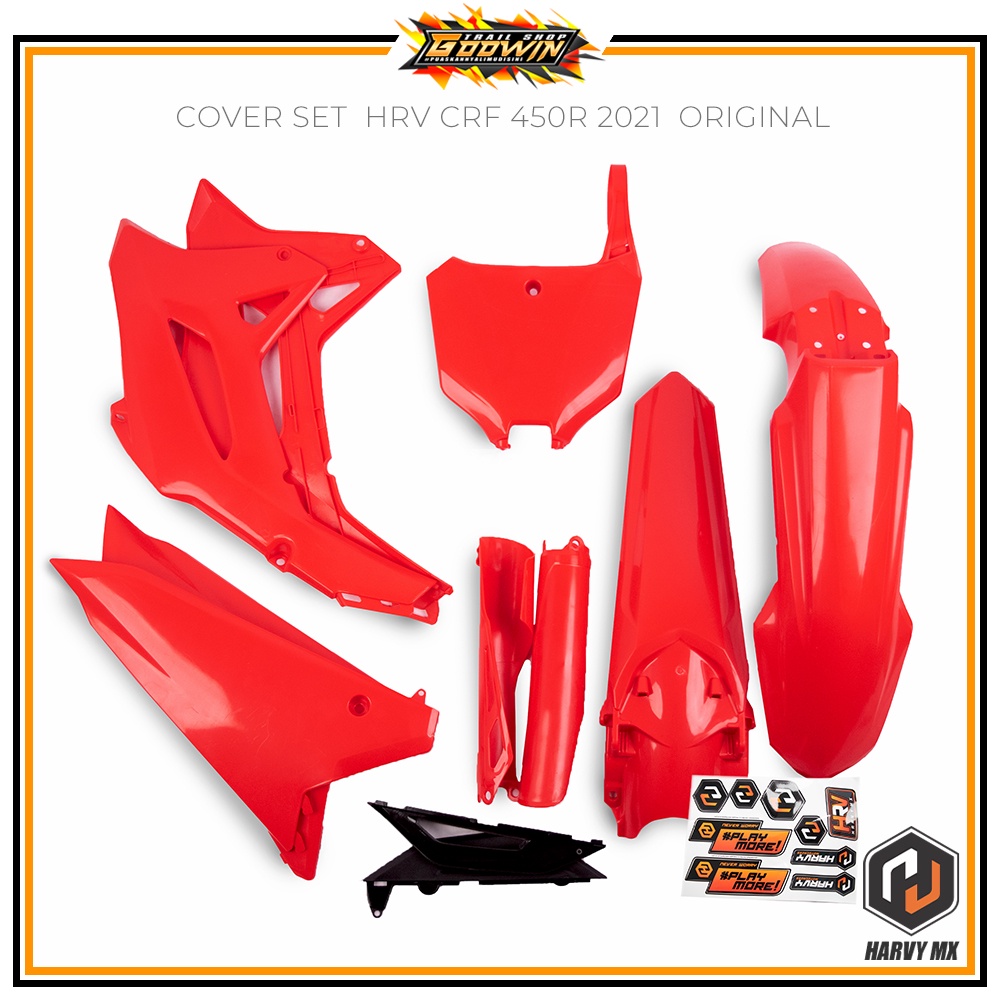 Cover Body Trail Set CRF 150L 450R 21 ++ Coverset CRF 150 L 2018 CRF 450R 2021 HARVY MX TERBARU PNP CRF 150L / 450R