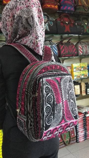 Ransel Motif Aceh, bordiran Aceh