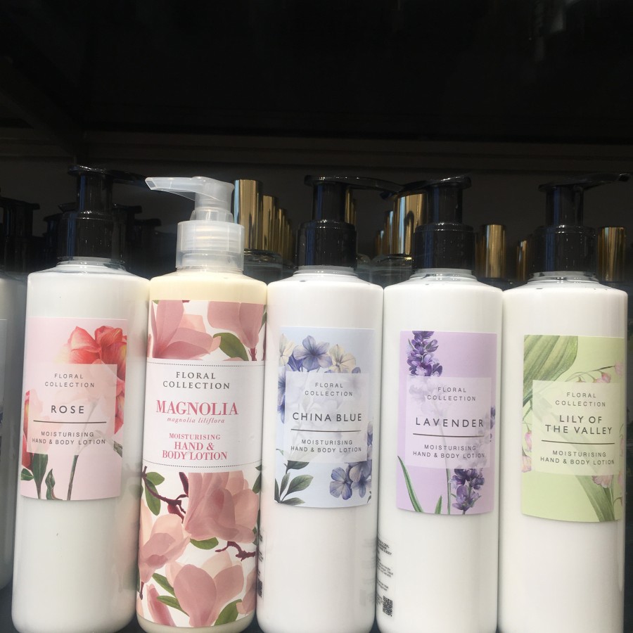 M&S Mark Marks & And Spencer China Blue Rose Hand & Body Lotion - Lavender