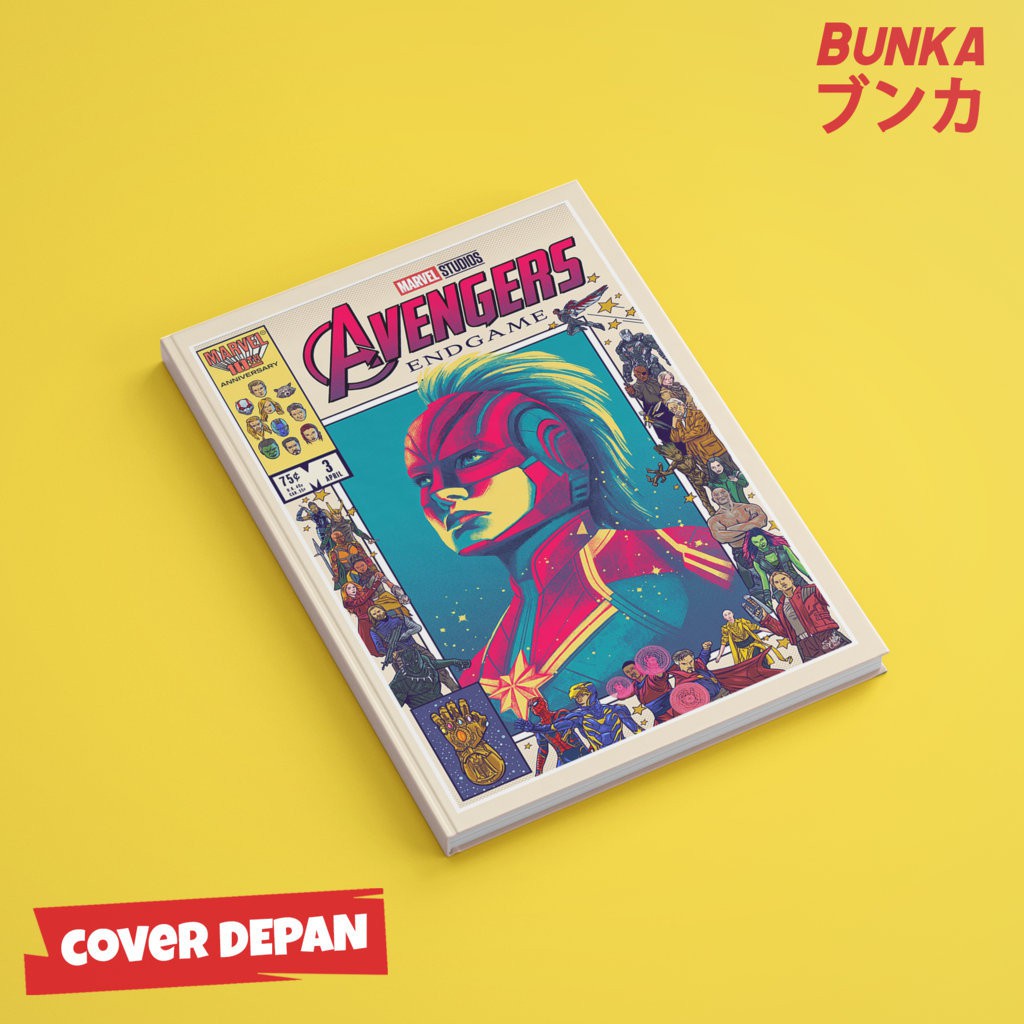 

Notebook Marvel Avengers Captain Marvel Hardcover A5 Buku Tulis Catatan Note Agenda Planner Jurnal