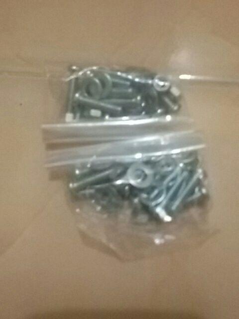 X10 Set Baut Mur Ring M4 X 15mm Jp 4x15 4x15mm 4 X 15 4 X 15mm