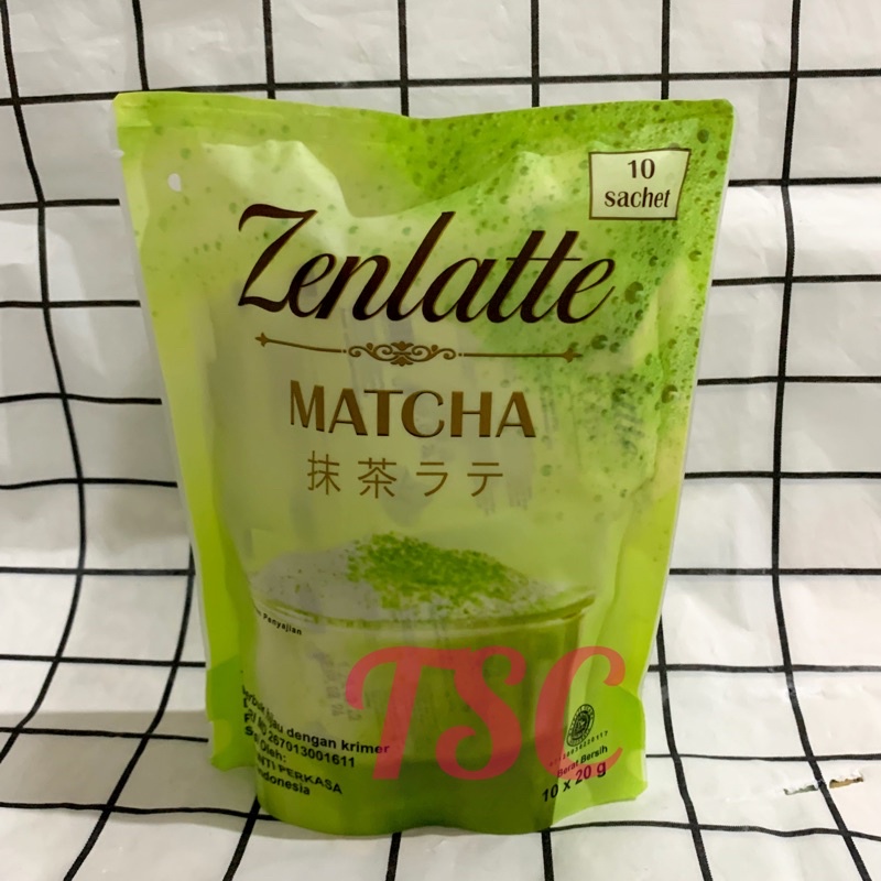 

Zenlatte Matcha / minuman green tea / teh hijau dengan krimer