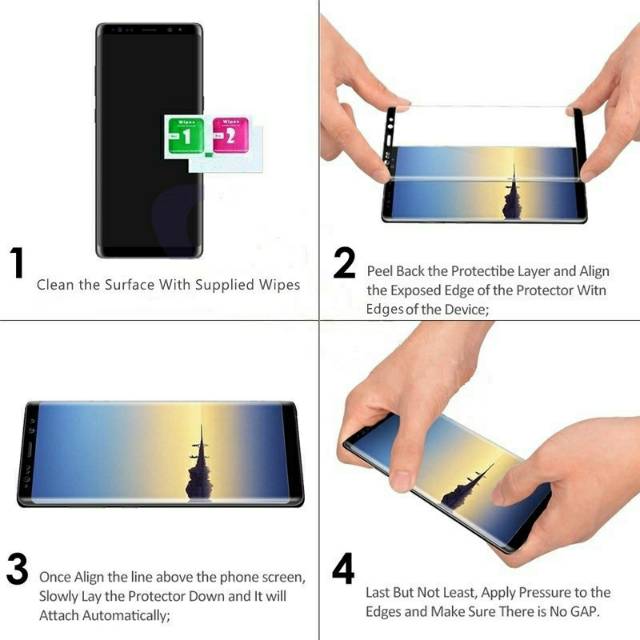 Samsung Galaxy note10 Note 10 Plus + 10+ note10+ 3D Curved edge Screen Protector Tempered Glass Film