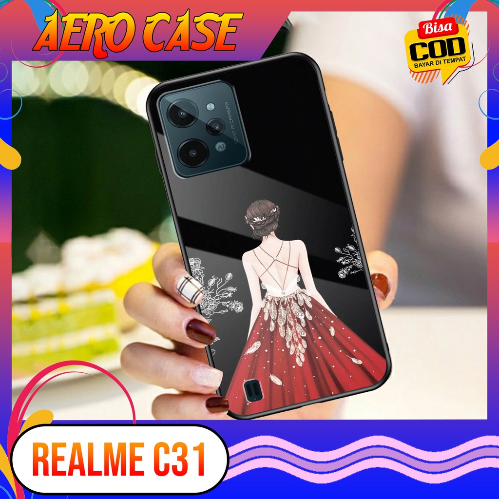 Case Realme C31 - Casing Realme C31 Terbaru 2021 AERO CASE [ MOTIF GAUN ] Silikon Realme C31 -  Case
