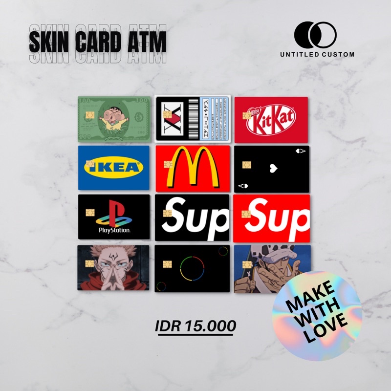 

Sticker Skin Card | Vinyl ATM Debit Credit Emoney Flazz Stiker