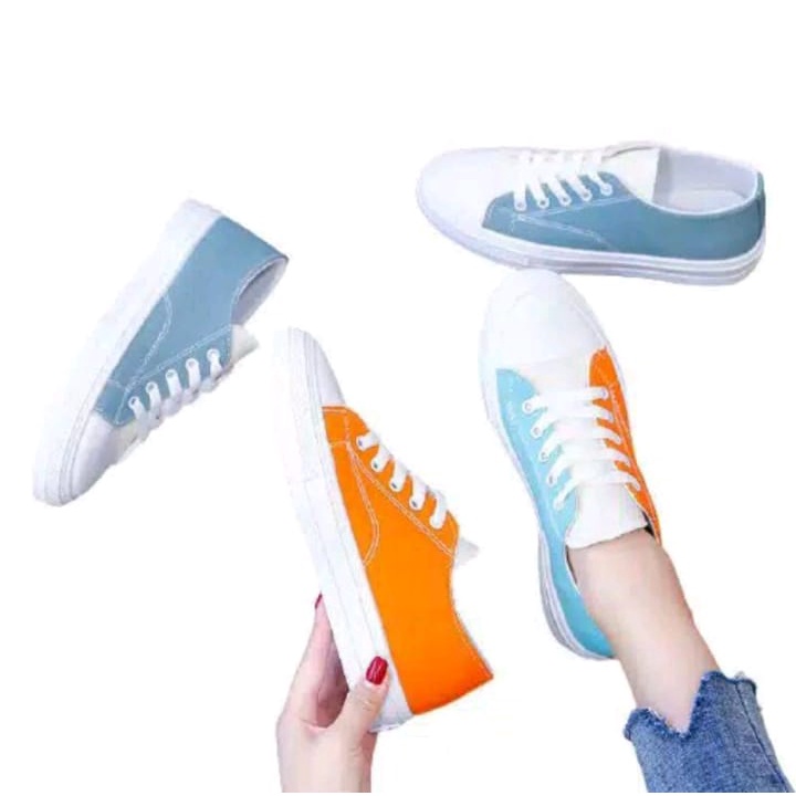 Sepatu Wanita Sneakers Wanita Sepatu Cewek Sepatu Kets Wanita Sepatu Wanita Sepatu (Cobinasi Warna )