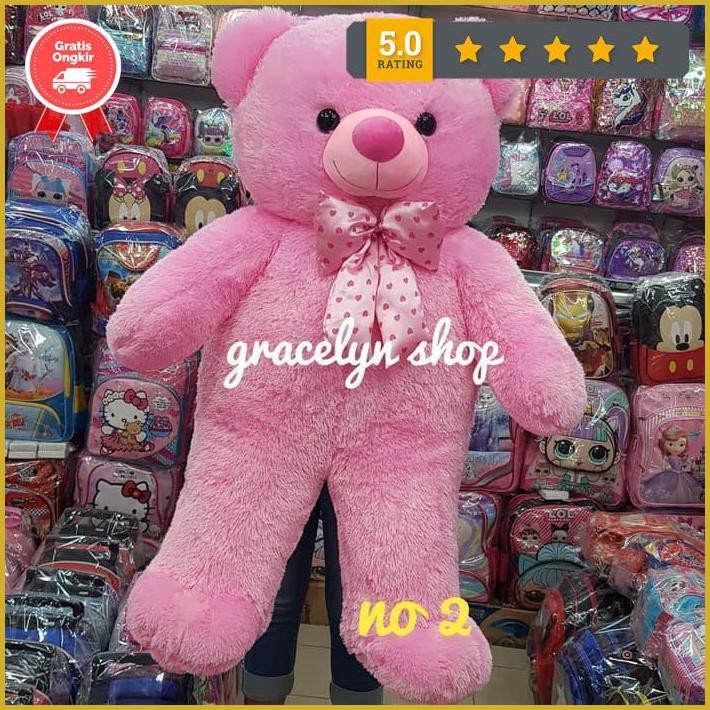 Boneka Teddy Bear Besar Super Jumbo Crem Putih Exclusive