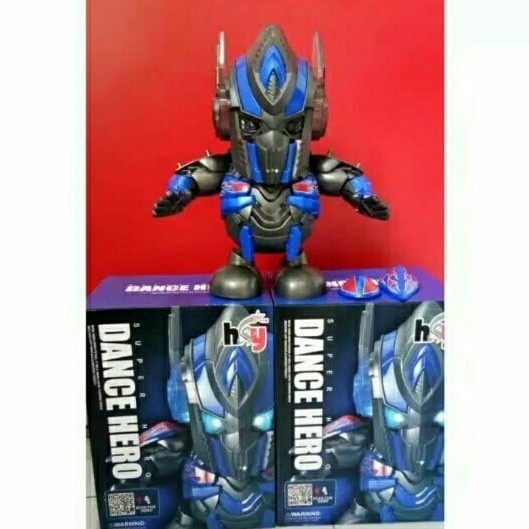 M153O Dancing Robot Optimus Prime with LED / Pajangan / Dance Hero