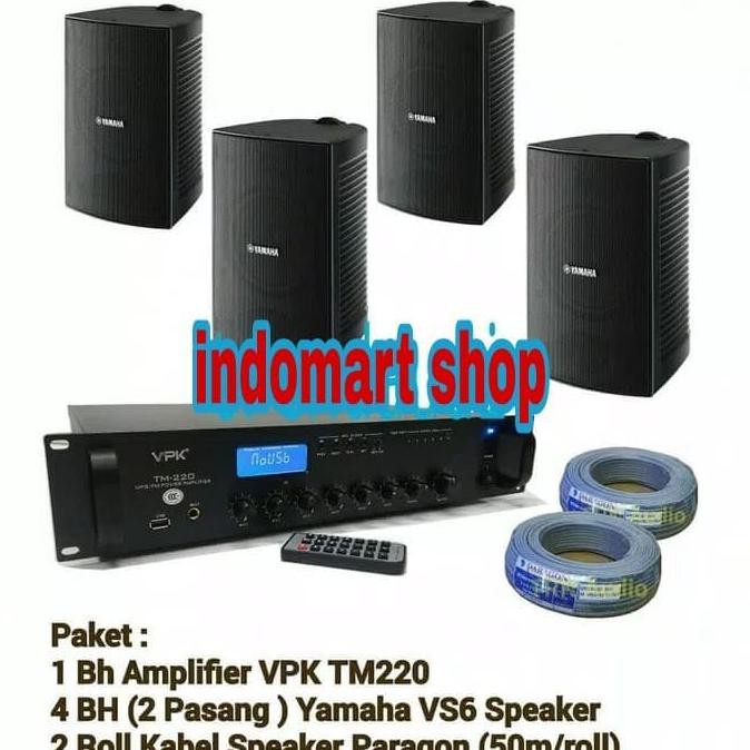 Paket Sound System YAMAHA VS6 +Power VPK TM 220 Amplifier ( ORIGINAL )