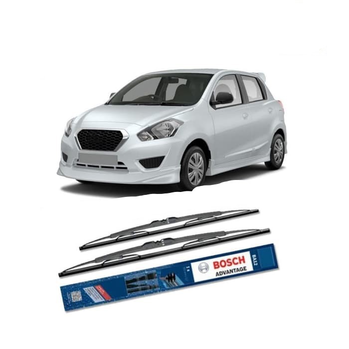 Wiper Bosch Advantage Datsun Go+ Panca 20&quot; &amp; 16&quot; Sepasang Wiper Datsun Kiri Kanan