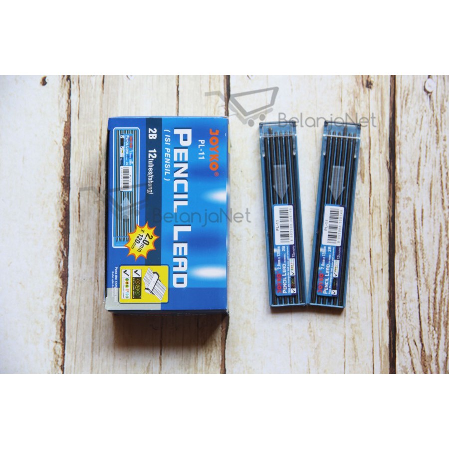 Isi Pensil Mekanik Joyko 2B PL-11 2.0 mm | Pencil Lead Joyko PL-11 [1 PCS]