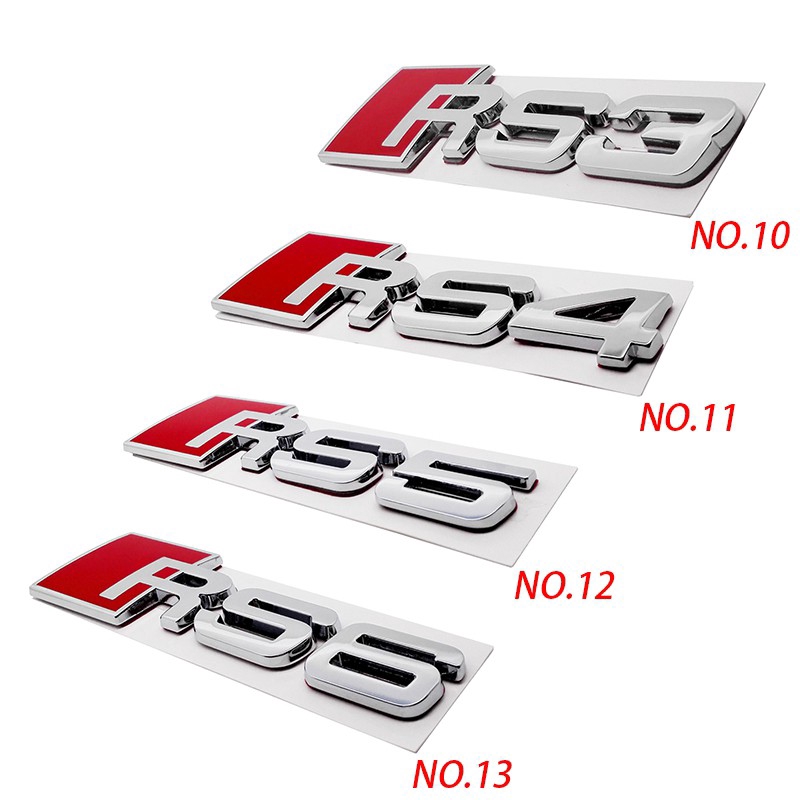 Night knight Wei S4 S5 S6 S8 rs3 Rs4 rs5 rs6 Rs4 rs6 rs6 rs6 rs8 Stiker Badge Metal untuk Mobil Audi