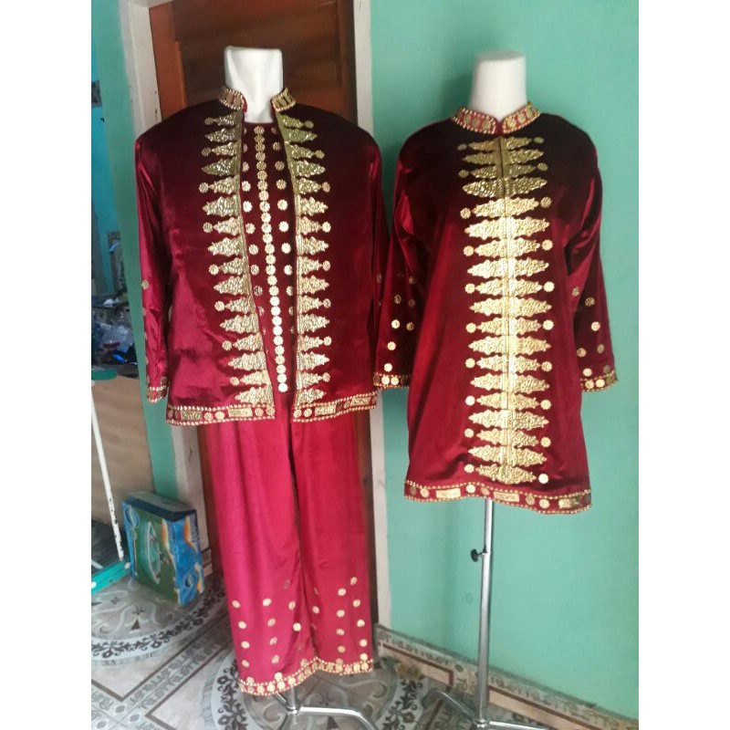 baju plat pengantin palembang