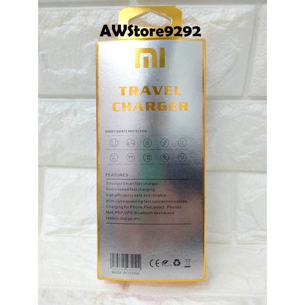 Travel Charger Kabel data USB Xiaomi T-04 T04