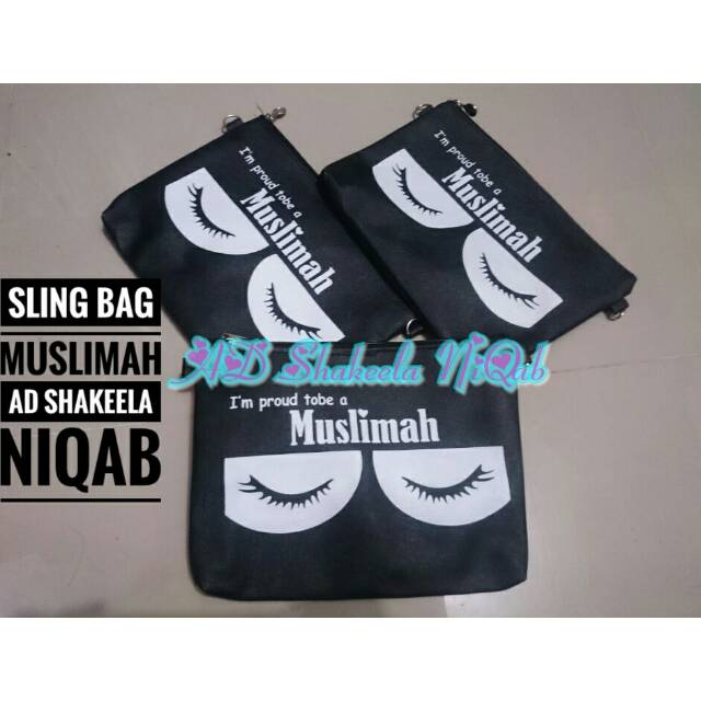 Sling bag muslimah/tas selempang muslimah niqab